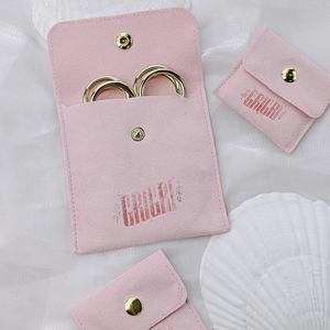 High Quality Custom Logo Luxury <b>Envelope</b> Earring Pouch Microfiber Water Resistant <b>Gift</b> Jewelry Packaging Bags - Product Image 5