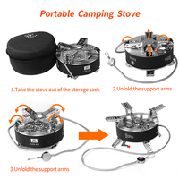 Réchaud à bois portable Bulin BL100-B18 pour le camping en plein air et à la maison, réchaud à gaz Jetboil