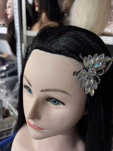 <span class=keywords><strong>หัว</strong></span>หุ่นผู้หญิงทำจากผมแท้ 100% สำหรับจัดแต่งทรงวิกผม หุ่นฝึกทำผมเสมือนจริงสำหรับการถักเปีย ตัดผม และฝึกฝนการสอบในร้านเสริมสวย - Product Image 2