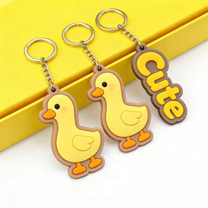 Fabricant de premier plan, porte-clés en caoutchouc souple 3D moulé par injection de précision, PVC écologique, taille personnalisée, gaufrage profond - Product Image 3