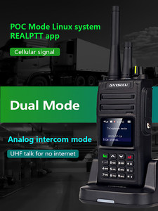 Radio portable double mode POC+UHF R1560 ANYSECU 4G-DS1560-UHF avec module CAT1 EC600 L809 - Product Image 4