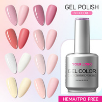 Nouveau Gel UV pour Ongles 2026, Vente en Gros OEM, Norme UE, Sans HEMA ni TPO, 8 Couleurs, Bleu Océan, pour Salons de Manucure