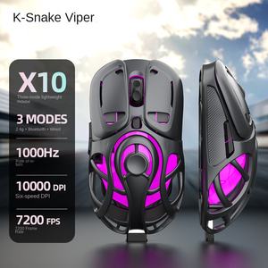 Ratón X10 Inalámbrico de Tres Modos, Ligero y Hueco, para Computadora Portátil, Oficina, Juegos Electrónicos, 6 Botones Retroiluminados - Product Image 5