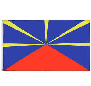 Drapeau de la Ré<span class=keywords><strong>union</strong></span> 3x5 pieds, bannière de qualité, résistant à la décoloration, couleurs vives, drapeau national pour intérieur et extérieur, vente en gros usine - Product Image 1