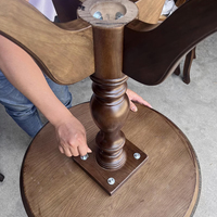 Couleurs en option table basse moderne en bois petite table basse ronde rustique en bois pour café