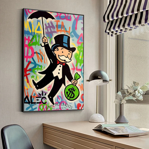 Prix d'usine, haute qualité, Affiche Monopoly et inspirante sur l'argent, Impression d'image HD, Œuvre d'art, Décoration murale pour la maison, Peinture murale POP - Product Image 5