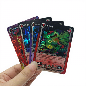 Échantillon Gratuit Impression Personnalisée Haute Qualité <span class=keywords><strong>Jeu</strong></span> <span class=keywords><strong>de</strong></span> Cartes à Collectionner pour Enfants <span class=keywords><strong>Carte</strong></span> à Collectionner à Effet Holographique et Sachet Booster TCG - Product Image 1