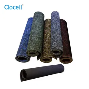 Clocell – tapis de sol en caoutchouc résistant aux intempéries, en caoutchouc, pour la salle de sport, absorption des chocs, vente en gros