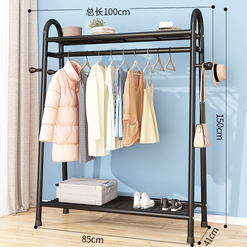100CM - สีดำ [ตะขอตาข่ายคู่ด้านบนและด้านล่าง]