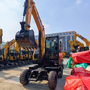 Excavadora de ruedas SANY SY65W de 3 toneladas en estado como nueva con cucharón de excavación y componente principal del motor, a precio competitivo para la venta. - Product Image 6