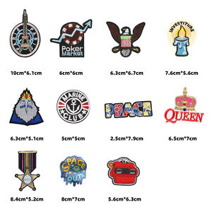 โรงงานผลิตแผ่นปักลายแบบรีดติดเสื้อแจ็คเก็ต สไตล์พังก์ <span class=keywords><strong>ราคา</strong></span>ขายส่ง รับผลิตตามแบบ - Product Image 4