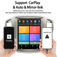 Reproductor Multimedia Vertical para Automóvil Tesla con Android 13 de 12.1 Pulgadas para Toyota Highlander 2001-2007, CarPlay Inalámbrico, GPS