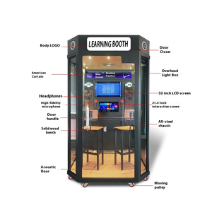 Mini máquina de karaoke de metal, sala de Canto de autoservicio interior con <span class=keywords><strong>cambiador</strong></span> de voz en inglés y sonido realista - Product Image 2