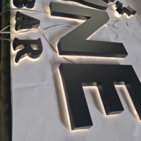 Letrero Luminoso para Exteriores e Interiores de Empresas de Belleza y Salones, Panel de Pared Exterior con Logotipo Comercial, LED 3D, Acrílico, Acero Inoxidable