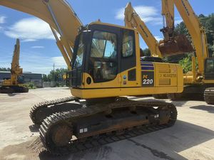 Prix compétitif : Excavatrice Komatsu PC220 de 20 à 22 tonnes, d'occasion, d'origine japonaise, en stock, avec brise-roche, certifiée CE - Product Image 5