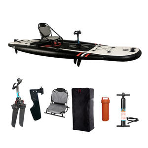 Planches à <span class=keywords><strong>pagaie</strong></span> gonflables à pédale SUP avec siège en aluminium <span class=keywords><strong>planche</strong></span> de surf à siège unique pour 1 personne pour la pêche sportive en plein air - Product Image 6