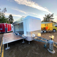 Truth Mobile Bar Remorques Multi-fonction Food Boutique Cinéma Mariage Flower Cart Stage Mobile Food Trailer