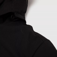 Manteau en duvet de canard blanc à capuche avec col en fourrure vintage personnalisé pour femmes avec chapeau amovible