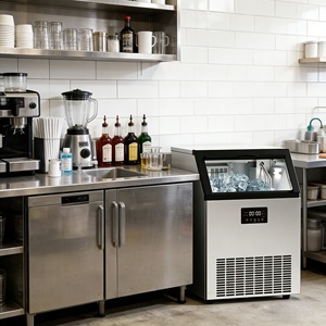Máquina de Hielo Comercial Pequeña de Bajo Consumo Energético para Hoteles y Cafeterías - Product Image 1