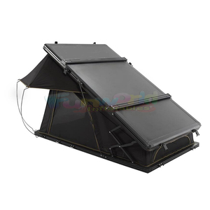 Cắm trại nhôm Roof Top lều 3 người trên mái nhà lều dachzelt tự động ngoài trời đi bộ đường dài xe tam giác vỏ sò cứng mái lều - Product Image 5