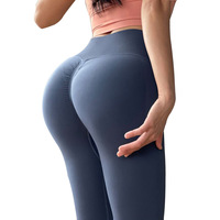 Leggings de yoga taille haute sans couture pour femme, effet push-up fessier, respirants et à séchage rapide, pour la gym et le fitness