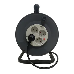 Factory manufactured GS and CE Certificated EU type Schuko Plug Extension Cord Cable Reel