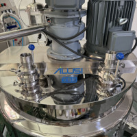 Agitateur Homogénéisateur Ailusi Puissant à Moteur AC pour la Production de Détergent Liquide, Shampoing et Gel Douche – Cuve de Mélange 500L en SUS304