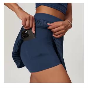 Faldas de Verano para Mujer al por Mayor, Faldas Deportivas Mini con Logotipo Personalizado, Falda de Algodón Elástica para Béisbol y Tenis - Product Image 2