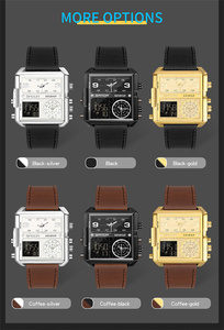 Đồng Hồ Điện Tử Hiển Thị 3 Lần Sang Trọng Đồng Hồ Đeo Tay Nam SANDA Thương Hiệu Chính Hãng Đồng Hồ Báo Thức Ngộ Nghĩnh Và Nguyên Bản Đồng Hồ Nam Thời Trang - Product Image 6