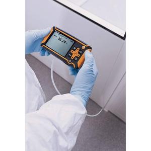Anémomètre portatif Testo 420, débitmètre d'air, affichage de la température et de l'humidité, matériau ABS, unité km/h, résolution 0,01 m/s, orange noir - Product Image 3