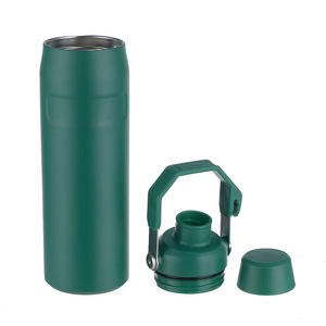 Fast Shipping 36oz Stainless Steel Double Wall Vacuum Insulated Outdoor Sports Bottle With Anti Loss Lid Handle - Product Image 2