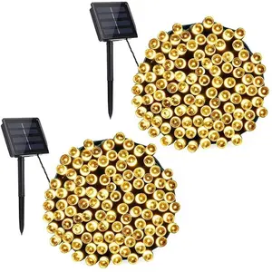 Solar Powered Waterproof Memory Function Christmas Lights 200 LED 8 Modes Solar Fairy String LightsためOutdoor Gardens Homes
