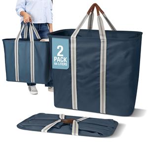 Panier à linge pliable, panier à linge et sac de transport pliables, panier à linge XXL 64L avec poignées - Product Image 3
