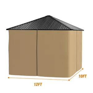 Haiteng Allen và Roth 10x12 hardtop gazebo thay thế tấm rèm cho ngoài trời