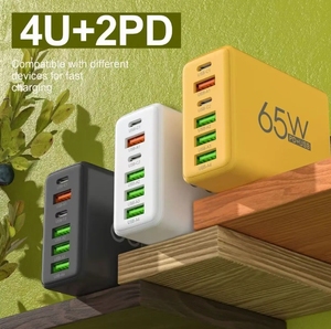 All'ingrosso u UK 6 porte USB <span class=keywords><strong>tipo</strong></span> <span class=keywords><strong>C</strong></span> 65W PD ricarica rapida adattatore per <span class=keywords><strong>caricabatterie</strong></span> a muro per <span class=keywords><strong>iPhone</strong></span> Smasung Huawei caricatore USB-<span class=keywords><strong>C</strong></span> - Product Image 4