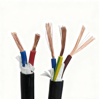 Câble pour appareils électroménagers RVV basse tension, gaine PVC, conducteur en cuivre nu 3, 4 ou 5 conducteurs, calibres 20AWG, 24AWG, 26AWG, 28AWG