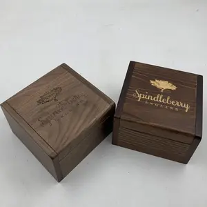 Custom Luxury Walnut Wood Packing Box Wooden Gift Box