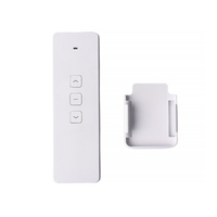 Télécommande de remplacement à code fixe 433 MHz, contrôleur RF 1 canal pour moteurs de stores et rideaux motorisés, accessoires domotiques