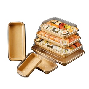 Caja de Papel Kraft Desechable para Llevar, Caja de Papel Kraft Negra con Ventana a Precio Competitivo, Tamaño Personalizado Disponible - Product Image 4