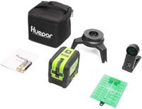 Huepar 9300G Niveau laser laser à faisceau vert auto-nivelant à 3 points avec points d'aplomb pour le soudage et le positionnement de référence des points