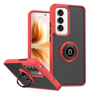 Coque de téléphone antichoc avec béquille et anneau métallique, protection intégrale hybride pour OPPO Reno <span class=keywords><strong>12</strong></span> - Product Image 1