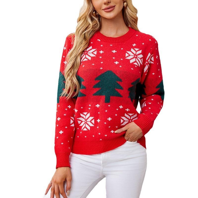 เสื้อกันหนาวคริสต์มาสสีแดง