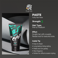 Produit coiffant pour cheveux lisse et mat personnalisé, pâte capillaire pour hommes, tenue forte