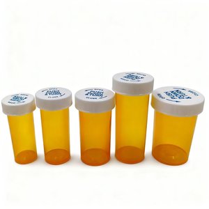 Flacon de pilules personnalisé pour pharmacie avec bouchon résistant aux enfants de 6dr à 60dr, conteneur en plastique pour médicaments, flacon à pilules - Product Image 1