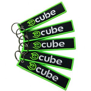 Custom Soft Diy <b>Keychains</b> 3D <b>Anime</b> Jet Metal Woven Cute Embroidery Fabric Keychain With Tag - Product Image 1