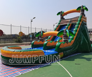 Glissière humide gonflable pour adultes et enfants, diapositives d'eau de Jungle, jeux chauds d'été, diapositives gonflables de piscine d'eau - Product Image 2