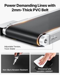 Endüstriyel Mürekkep Püskürtmeli Kodlama Montaj Hattı için Ağır Hizmet Tipi Bantlı Konveyör - Product Image 2