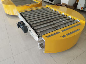 90 Graden In Lijn Motor <span class=keywords><strong>Skid</strong></span> Pallet Draaitafel Transportband Voor Pallet En Zware Lasten - Product Image 4