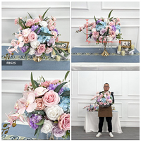 20 pièces (40cm-120cm) Centres de table de mariage, Boules de fleurs artificielles en forme de trompette pour dîner, Supports pour événements et fêtes de Noël