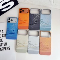 Étui de téléphone magnétique demi-cadre en PC rigide ultra-fin texturé fibre de carbone de luxe pour iPhone 18 17 16 15 Pro Max, coque arrière fine